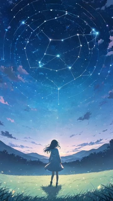 Anime Sky Celestial Star Map Wallpaper