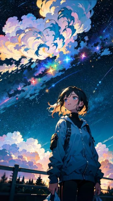 Anime Sky Cloud Nebula Wonder Wallpaper