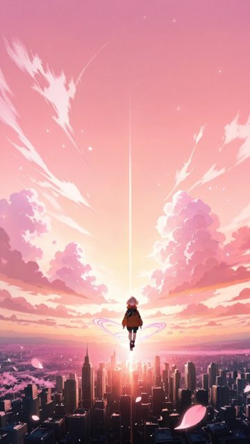 Anime Sky Radiant Skyward Journey Wallpaper