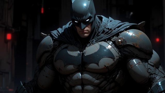 Batman in a Dark Armored Alley Wallpaper