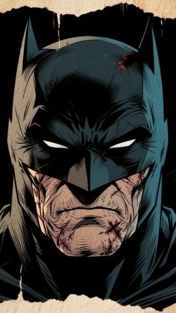 Classic Batman Comic Close-Up Wallpaper