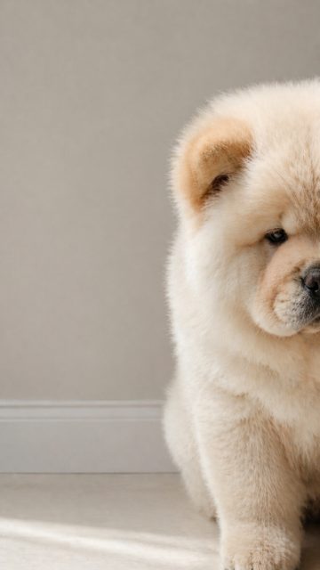 Chow Chow Half Face Cropped at Frame Edge Wallpaper