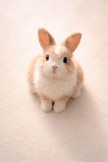 Cute Bunny Minimal Portrait