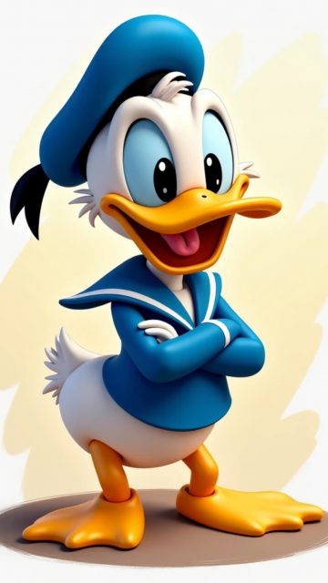 Classic Donald Duck Cartoon Pose Wallpaper
