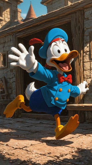 Donald Duck Old Town Walk Wallpaper