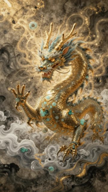 Ancient Cloud Emperor Dragon Wallpaper