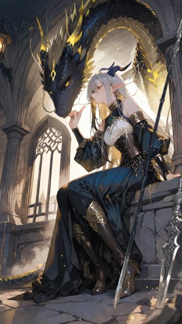 Cathedral Shadow Guardian Dragon Wallpaper