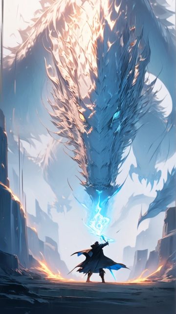 Frozen Colossus Dragon Wallpaper