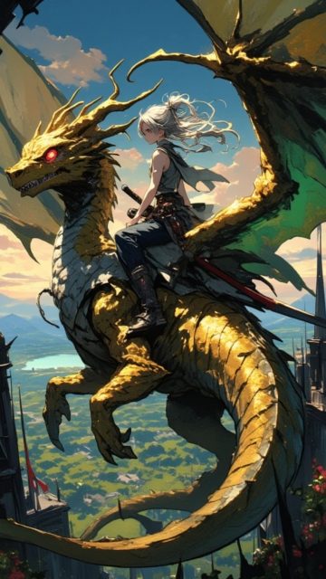 Golden Harbor Guardian Dragon Wallpaper
