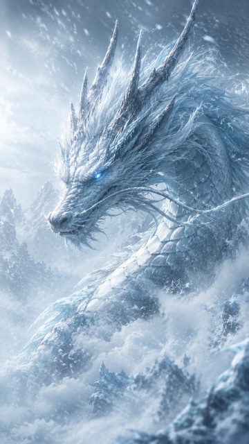 Ice Fang Spirit Dragon Wallpaper