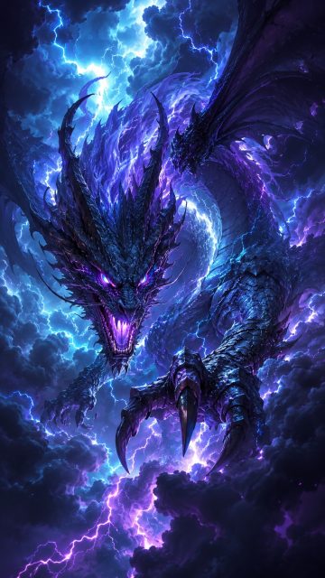 Thunder Rift Beast Dragon Wallpaper