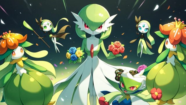 Gardevoir Flower Festival Wallpaper