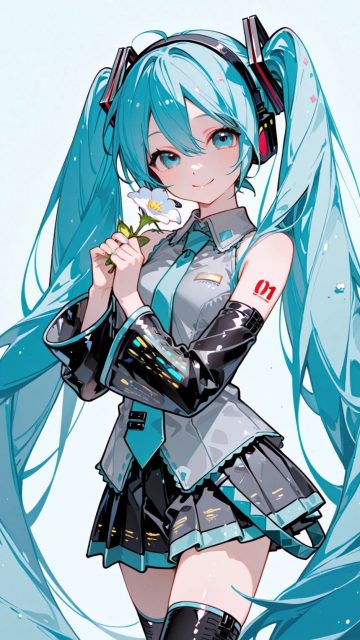 Hatsune Miku Classic Idol Style Wallpaper