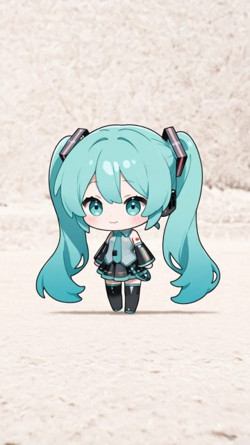 Hatsune Miku Miniature Snowfield Wallpaper