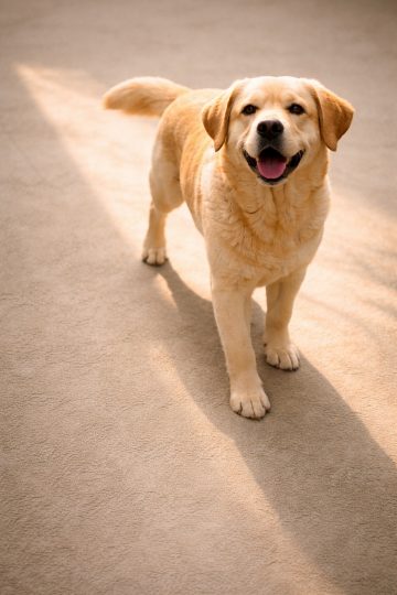 Labrador Retriever Minimal Beige Soft Shadow Wallpaper