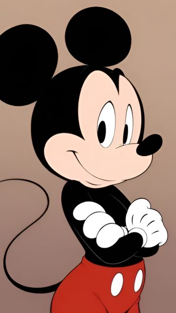 Classic Mickey Mouse Smile Portrait Wallpaper
