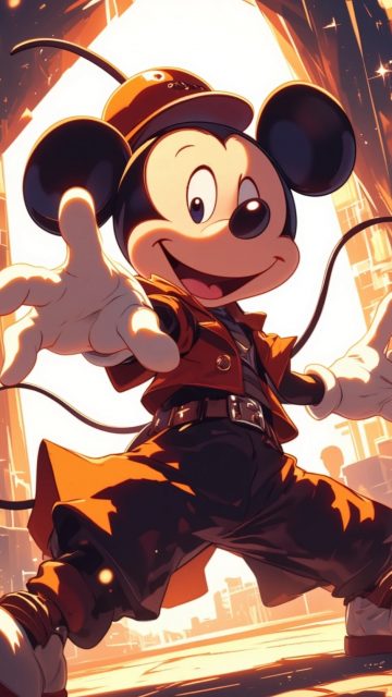 Mickey Mouse Dancing Adventure Wallpaper