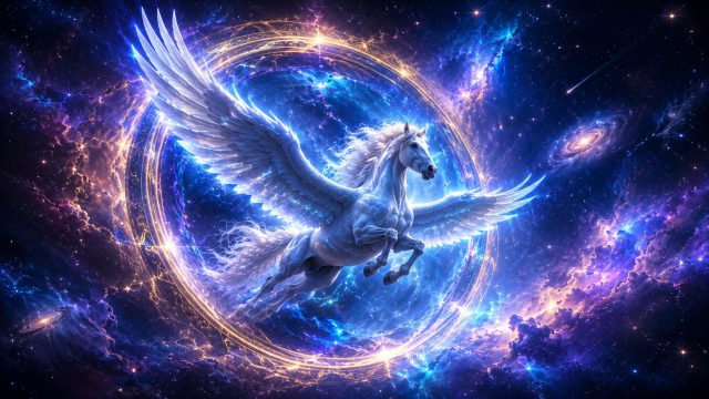 Pegasus Cosmic Ring Across the Galaxy Wallpaper