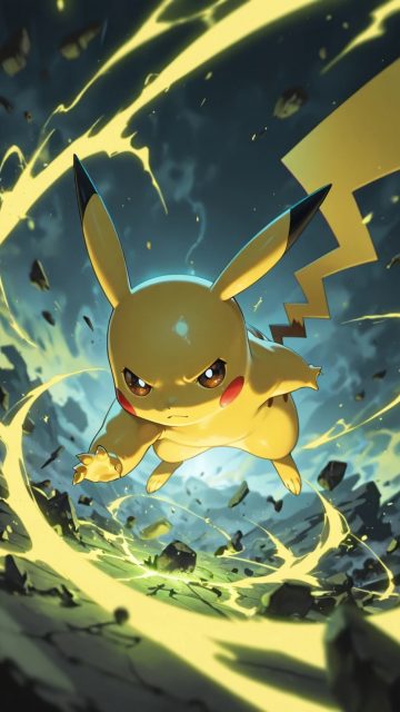 Pikachu Electric Storm Wallpaper