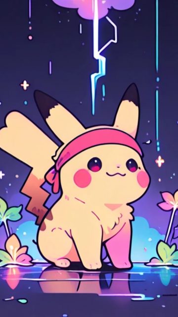 Pikachu Fairy Garden Wallpaper