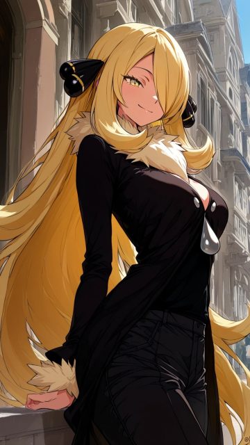 Cynthia in the City Evening Light Wallpaper