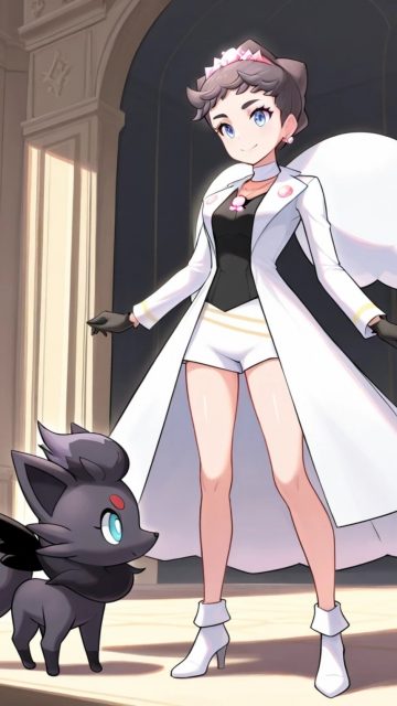 Diantha and Espurr Wallpaper