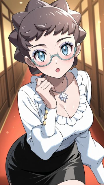 Diantha with Glasses Wallpaper