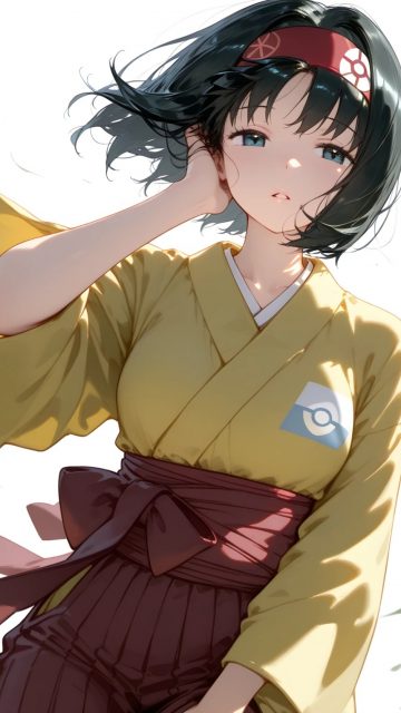 Erika in a Kimono Wallpaper