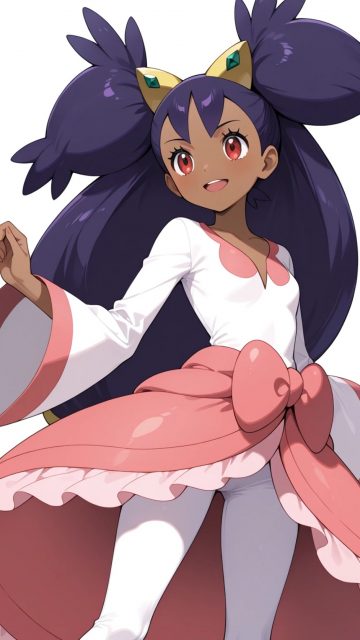 Iris in a Pink Dress Wallpaper