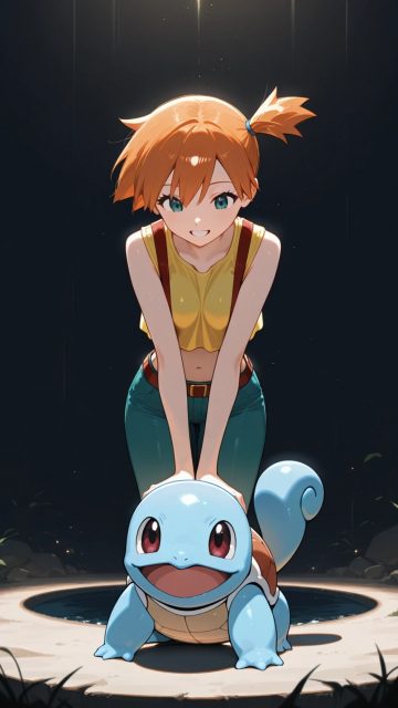Misty and Squirtle Wallpaper