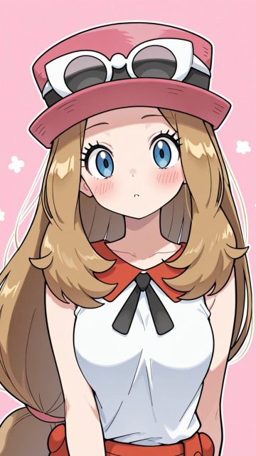 Serena Pastel Portrait Wallpaper