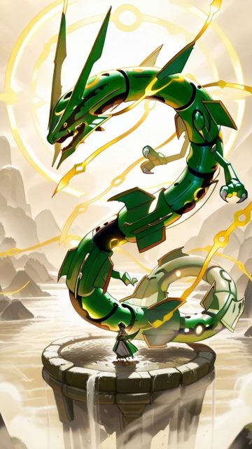 Rayquaza Above Sky Pillars Wallpaper