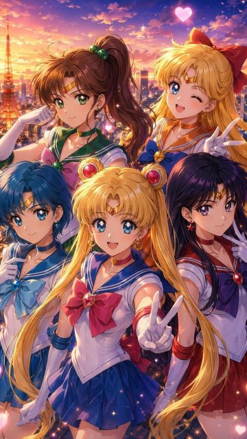 Sailor Guardians Celestial Unity Wallpaper