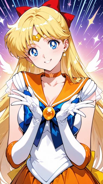 Sailor Moon Golden Starlight Wallpaper