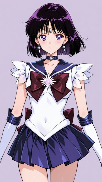 Sailor Saturn Sacred Elegance Portrait Wallpaper