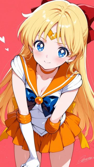 Sailor Venus Cheerful Portrait Wallpaper