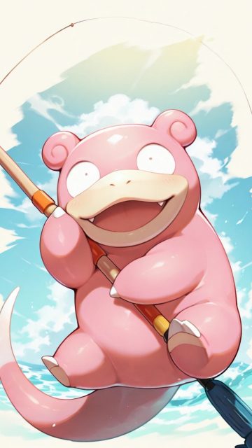Slowpoke by the Water Wallpaper