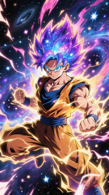 Son Goku Cosmic Aura Wallpaper