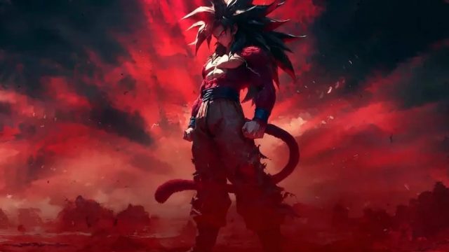 Super Saiyan 4 Goku Crimson Sky Wallpaper