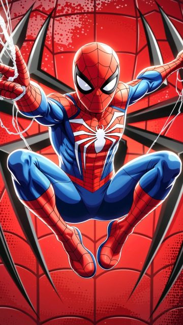 Spider-Man Classic Comic Pose Wallpaper