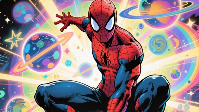 Spider-Man Cosmic Pop Art Wallpaper