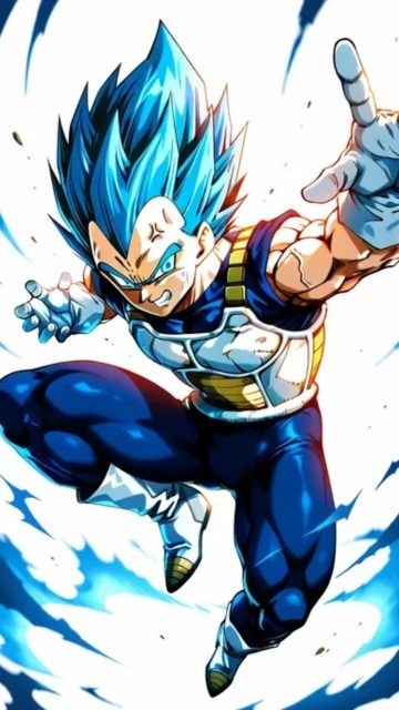 Super Saiyan Blue Vegeta Action Wallpaper