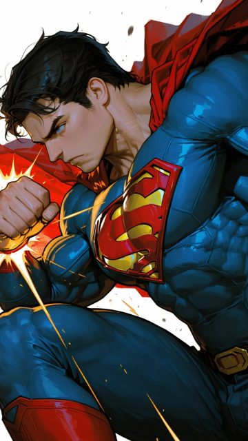 Superman Resting After Battle Wallpaper