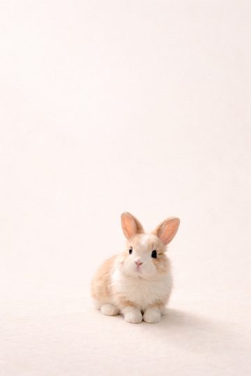 Tiny Bunny Minimal Portrait