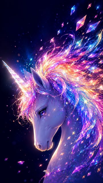 Prism Mane Cosmic Unicorn Wallpaper