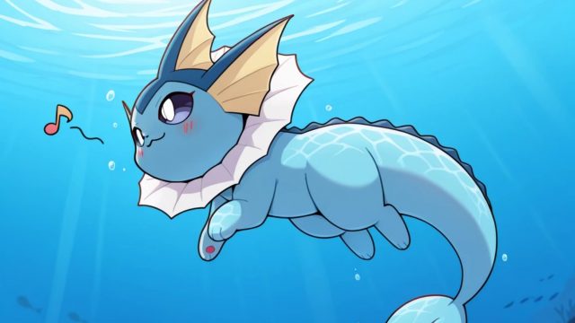 Vaporeon Beneath the Sea Wallpaper