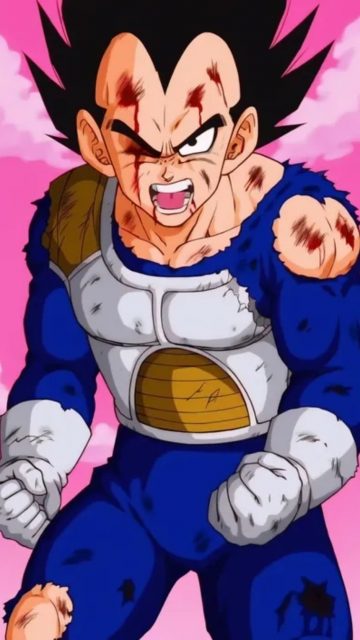 Raging Vegeta Battle Wallpaper