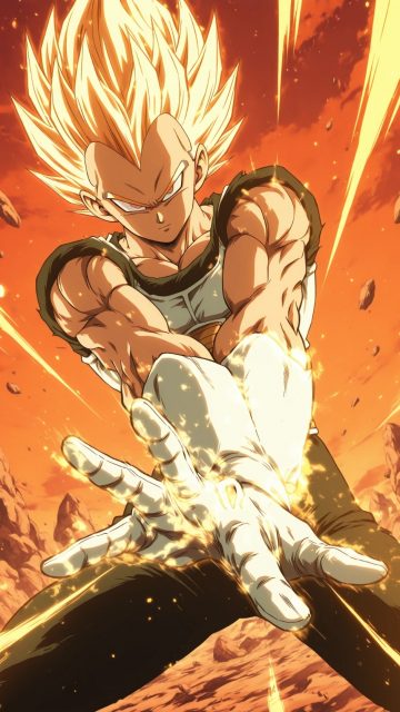 Vegeta Super Saiyan Energy Blast Wallpaper