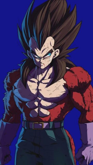 Super Saiyan 4 Vegeta Shadow Aura Wallpaper